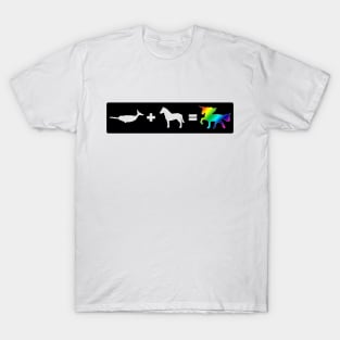 Narwhal + Horse = Unicorn (color) T-Shirt